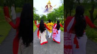 Dhaker tale komor dole 🙏 shorts dance ytshorts durga [upl. by Hylton]