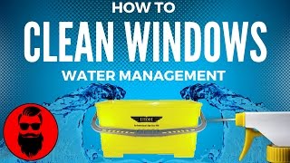 How To Clean Windows Professionally  Water Management [upl. by Valina]