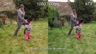 Sony a73 vs Panasonic GH5  SlowMotion and Dynamic range tests [upl. by Peer]