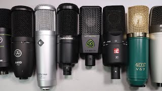 AudioTechnica AT2020 vs AKG P120 Lewitt LCT240 Neumann TLM49 and More [upl. by Amlez237]