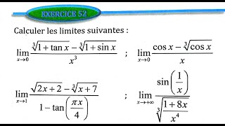 Limite et continuité 2 bac SM Ex 52 page 58 Almoufid [upl. by Leanne837]