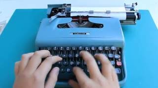 Typewriting  1963 Olivetti Lettera 22 typewriter [upl. by Enaamuj972]