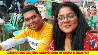 Celebrating Marriage Anniversary at Digha amp Udaypur  digha tour vlog  travel vlog vlogs [upl. by Dub]