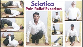 10 Top Sciatica Pain Relief Exercises  By Dr Vinod Kumar  Hindi [upl. by Ecadnarb]