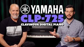 Yamaha CLP725 Clavinova Digital Piano  Overview and DEMO [upl. by Ivers]