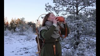 Viking winter walk through the Norwegian forest [upl. by Pattie]