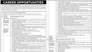 National Bank of Pakistan Jobs November 2023 Apply Online Branch Operations Officers amp Others Latest [upl. by Briant]