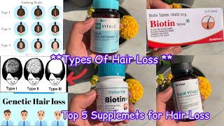 Hair Loss  Best Supplements For Hair Growth And Thickness In India  myupchar biotin [upl. by Valerio]