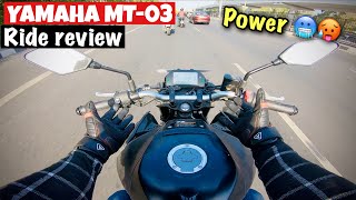 2024 YAMAHA MT03 HARD amp FAST DETAILED RIDE REVIEW [upl. by Hgieliak847]