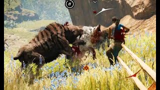 Snow blood Wolf Hunt Far cry primal [upl. by Celestia]