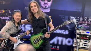 Kiko Loureiro and Lisa X jamming Part 1 NAMM 2019 [upl. by Modesta]