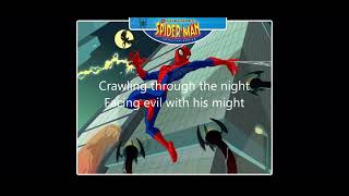 Full Theme Song The Spectacular SpiderMan lyrics [upl. by Richmound]