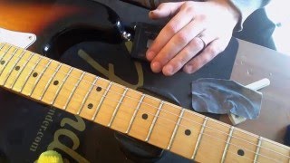 Fender Stratocaster Maple Fretboard refinish in tung oil  Part 3 finished [upl. by Butch]