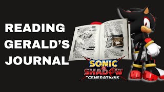 Reading Professor Geralds Journal Previews Sonic X Shadow Generations [upl. by Duvall663]