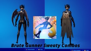 BESTSWEATY Skin Combos Ideas With BRUTE GUNNER Skin  Chapter 2 Season 6 [upl. by August]