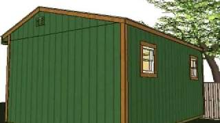 16x12 Garden Shed Plans [upl. by Hcirdeirf]