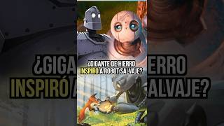 El Gigante de Hierro inspiro la historia de ROBOT SALVAJE dreamworks animacion [upl. by Nohpets]