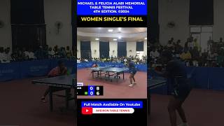 Woman Singles Final amazing rally tabletennis tabletennisplayer pingpong sport shorts [upl. by Mose]