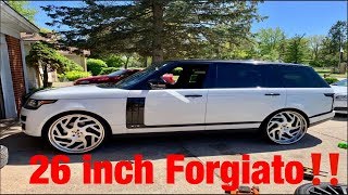 Range Rover on 26s Forgiato‼️ rangerover [upl. by Nemad215]