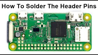 How to Solder the Raspberry Pi Header Pins [upl. by Wat]