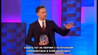 Tom Hiddleston Full Acceptance Speech at South Bank Sky Art [upl. by Akirdnwahs]