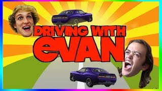 Every Driving With Evan in Logan Paul Vlogs Compilation [upl. by Pacifica]