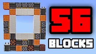 【Minecraft Java】Fastest Smallest 3×3 Piston Door［Tutorial］ [upl. by Oijres]