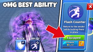 NEW FLASH COUNTER Ability Is OVERPOWERED Roblox Blade Ball UPDATE [upl. by Foscalina]