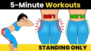 BURN THIGH FAT IN 1 WEEK  THE BEST 5 MINUTE WORKOUT TO BURN THIGH FAT AT HOME IN 7 DAYS [upl. by Rettke513]