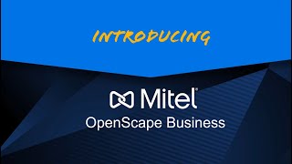 Mitel OpenScape Business [upl. by Fiedling]