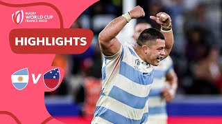 Los Pumas edge physical battle  Argentina v Samoa  Rugby World Cup 2023 Highlights [upl. by Zeb]