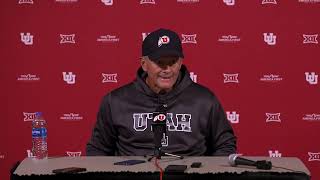 Head Coach Kyle Whittingham Utah Football Press Conference  101424 [upl. by Enneirdna347]