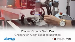 Zimmer Group x SensoPart  Grippers for humanrobot collaboration [upl. by Philpot170]