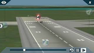 X Plane 10 mobile MD80 Landing [upl. by Nalym600]