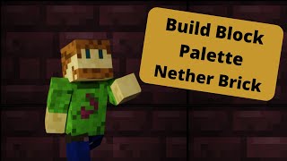 Minecraft Block Pallet  Nether Brick [upl. by Parent]