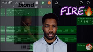 Making a Neo Soul Beat for FRANK OCEAN on GarageBand iOS [upl. by Mok]