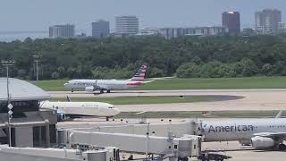 Airplanes Landing and Taking Off at Tampa International Airport  30 min of Airport Ambiance [upl. by Alakim]