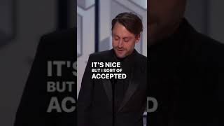 Kieran Culkin ROASTS Pedro Pascal in his GOLDEN GLOBES Acceptance Speech shorts [upl. by Aimahs]