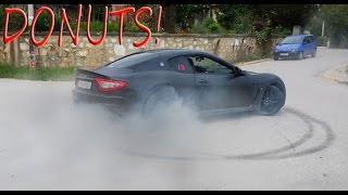 Crazy Maserati MC Stradale doing DONUTS [upl. by Saidnac440]