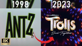 All DreamWorks Trailer Logos 19982023 8k [upl. by Redmund229]