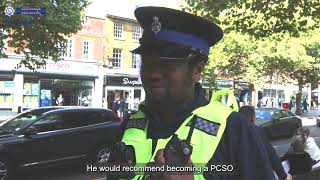 Hertfordshire Police Community Support Officer of the year Richmond recommends the role [upl. by Senzer273]