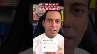 Não caia no golpe do recurso de multa [upl. by Neelhtac]