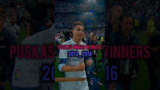 Puskas award winners 20132016 cr7 zlatan puskas football [upl. by Idonah]