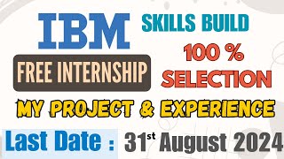 IBM Skills Build Free Internship  AI amp Cloud  Free Internship  Apply Now [upl. by Aterg147]