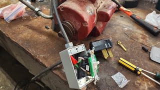 Wiring a 2 Pole Switch Into a 220v Motor [upl. by Nylodnarb]