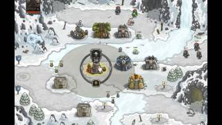 Kingdom Rush  Glacial Heights  Heroic Challenge  Walkthrough [upl. by Adlay725]