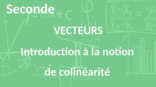 Seconde  Vecteurs  Introduction à la colinéarité de vecteurs [upl. by Nessy670]