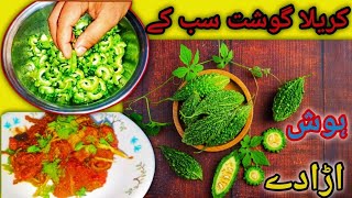 Karela Ghost  Mutton Karela Recipe  Bitter Gourd Recipe Streer Style  By Zulfiqar Ask Vloger [upl. by Alahc]