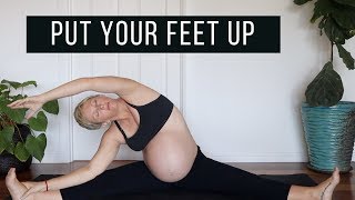 Third trimester pregnancy yoga for swollen feet [upl. by Filippa]