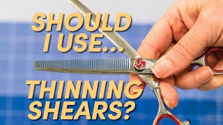 Should I Use… Thinning Shears  Dog Grooming amp Handling Equipment Series [upl. by Netsriik]